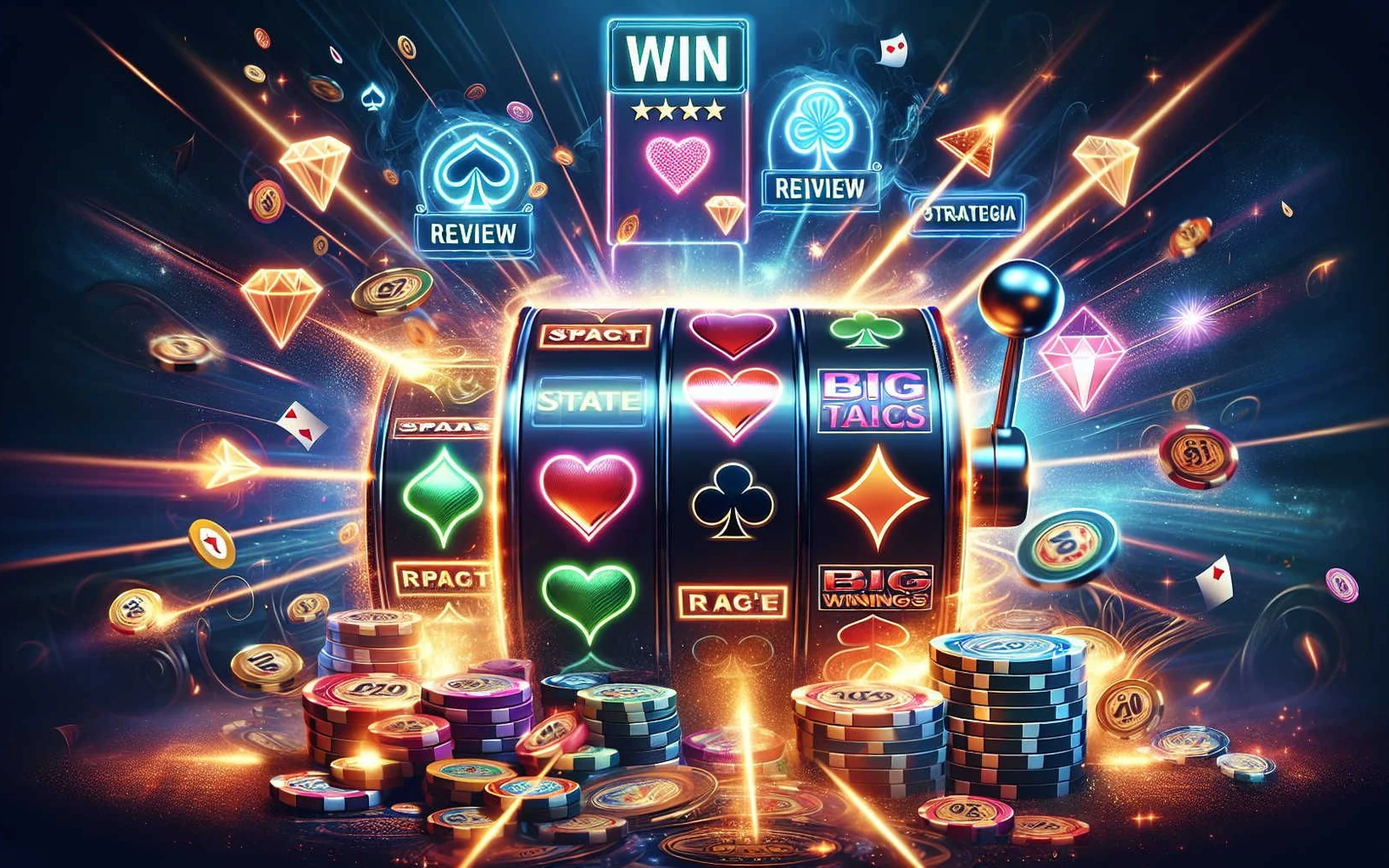 หน้าจอเกมสล็อตที่แสดงรีลและสัญลักษณ์โบนัส